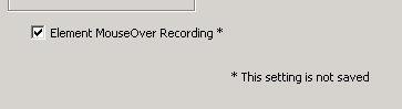 Section of Miscellaneous Recording Settings 
	Showing Record Mouseover Option