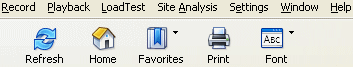  Basic eValid Pulldown Menu 