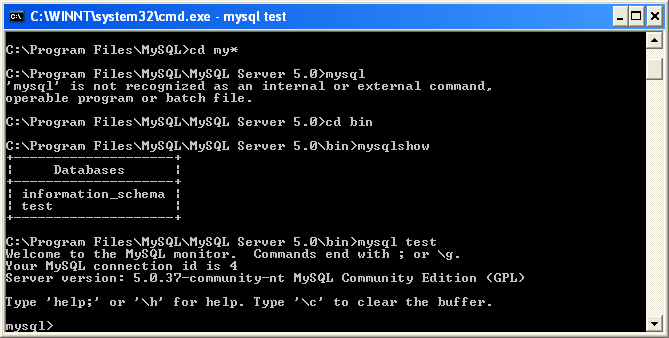 MySQL Installation