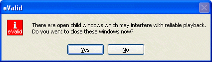 Section of Playback Settings Showing Option to 
	Suppress Closing Child Window Before Playback 